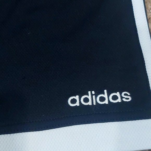 🤑5/$25 ADIDAS 3 Stripe Athletic Shorts L (14/16) - Picture 2 of 6